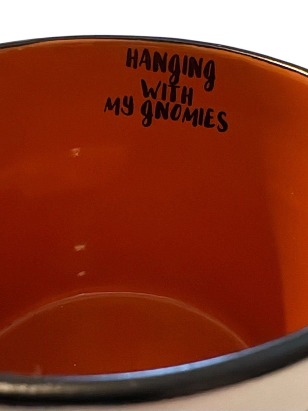 Halloween Gnome Ceramic Mug - Orange and Black - Picture 3 of 5